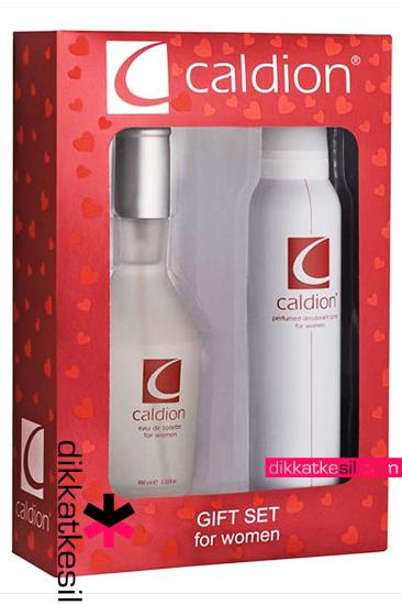 Caldion Kadın Parfüm Seti Edt 100 ml ve Deodorant Classic Beyaz Parfüm Çeşitleri - DikkatKesil