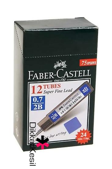 Faber Castell 0.7 Uç 75 mm 2B, Toptan Kalem ucu Çeşitleri 24 lü 12 Adet - DikkatKesil