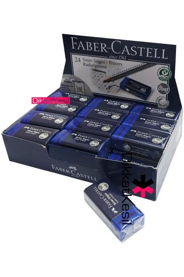 Faber Castell Sınav Silgisi Toptan, Mavi Silgi Çeşitleri Dust Free Silgi 24 lü - DikkatKesil