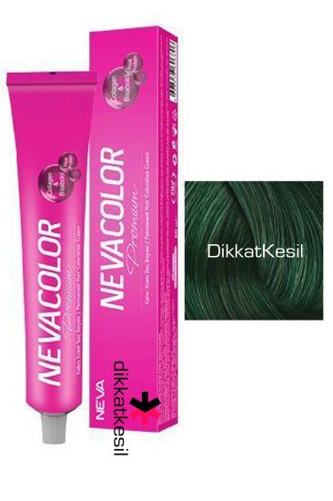 Nevacolor 0.13 Yoğun Yeşil Renk Premium Kalıcı Krem Saç Boyası Tüp, Saç Boyası Numaraları - DikkatKesil