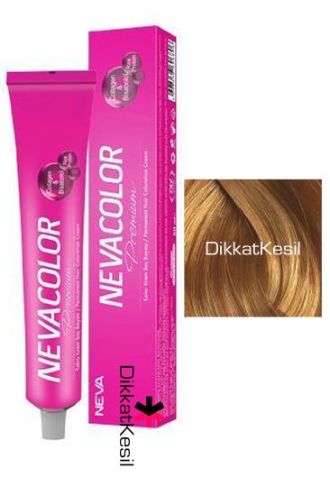 Nevacolor 8.3 Altın Sarısı Renk Premium Kalıcı Krem Saç Boyası Tüp, Saç Boya Çeşitleri - DikkatKesil