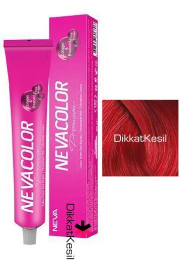 Nevacolor 8.66 Nar Kızılı Renk Premium Kalıcı Krem Saç Boyası Tüp 50 ml, Neva Color 8.66 Numara Neva Color Boyaları - DikkatKesil