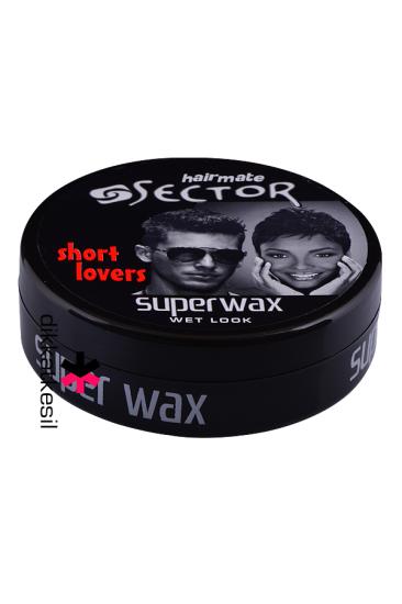 Sector Super Wax Wet Look, Islak Wax Siyah Saç Waxları - DikkatKesil